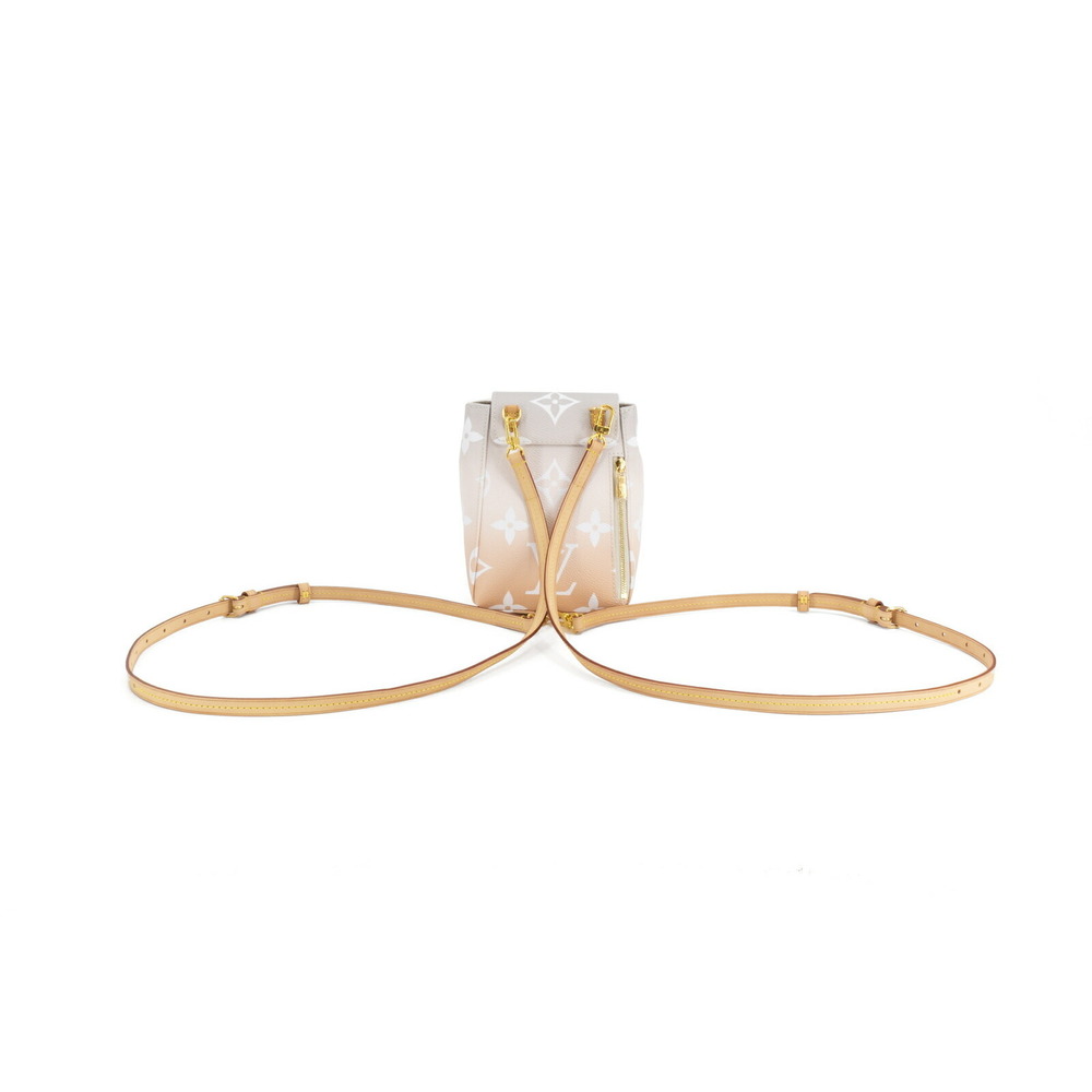 Louis Vuitton Orange Gray Tiny Backpack Leather C… - image 1